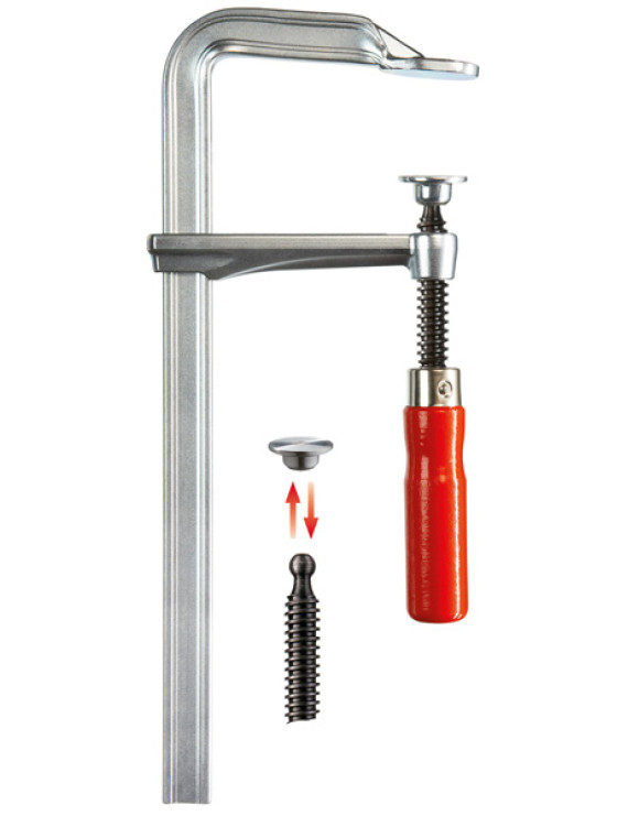 Celooceľová skrutková zvierka s drevenou rukoväťou GZ40-12